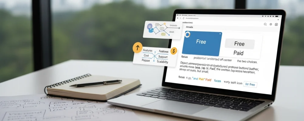 Choisir entre logiciel de gestion gratuit ou payant : critères de décision — outils gestion entreprise