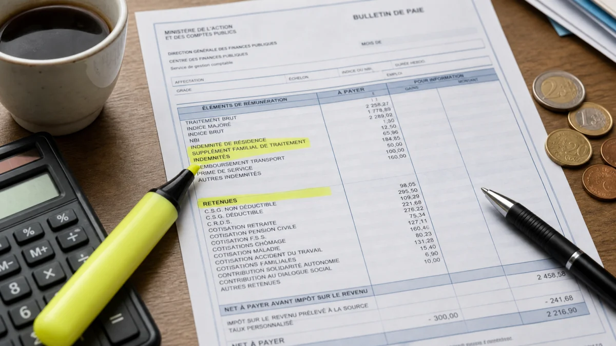 Fiche de paie fonctionnaires, les pièges à éviter.