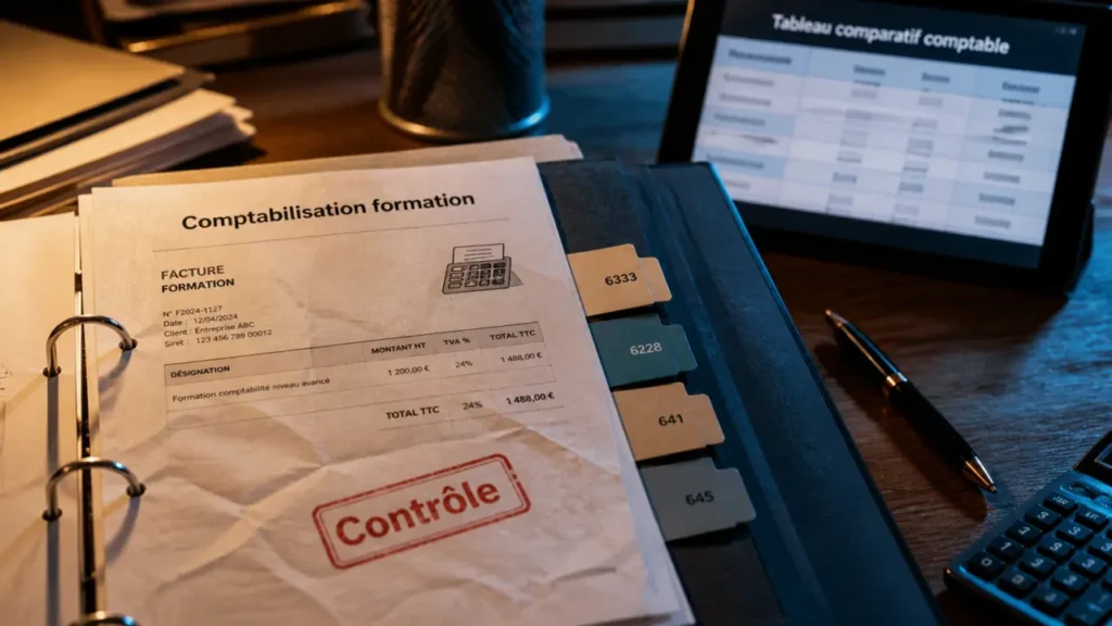 Comptabiliser formation : choix du compte 6333 6228 6185 641 645