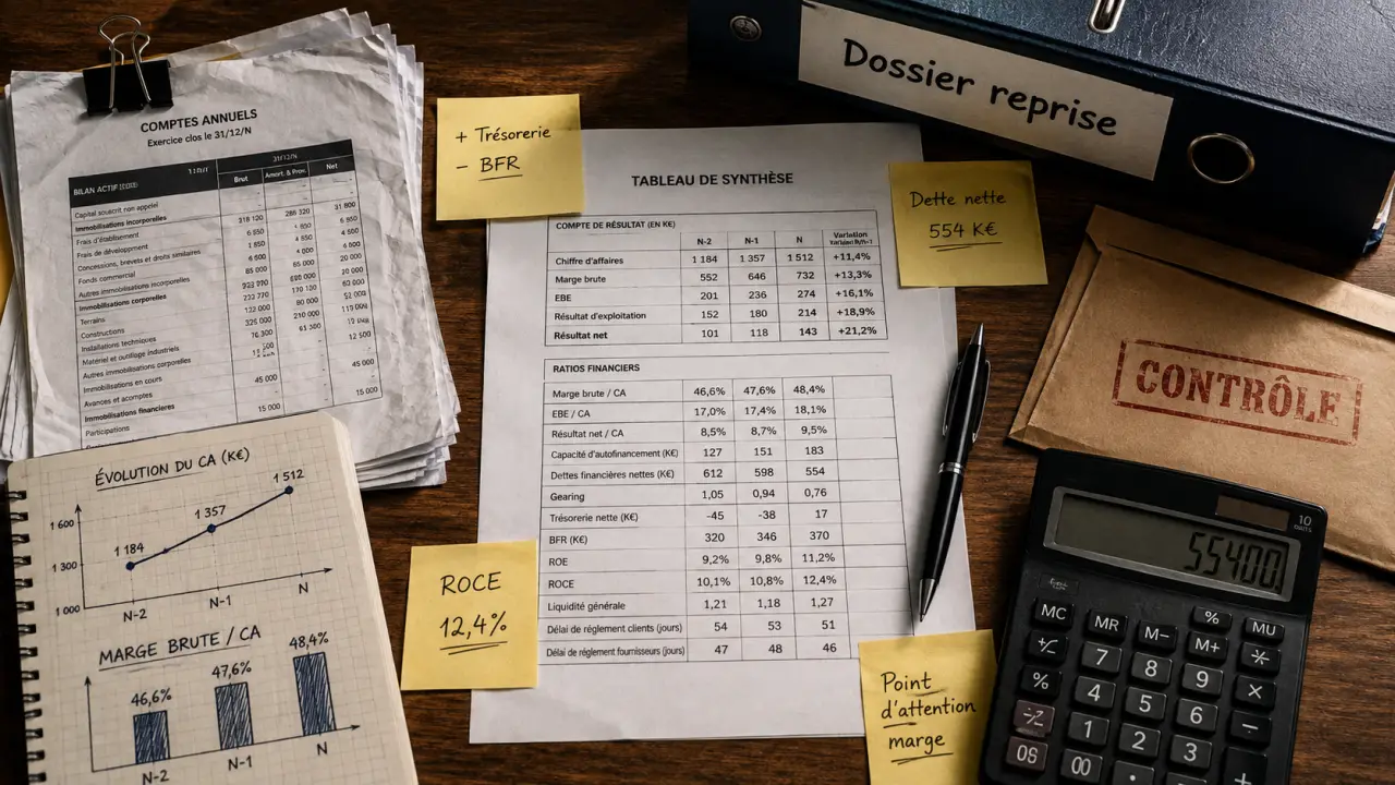 Expert comptable reprise d'entreprise : documents et dossier de reprise