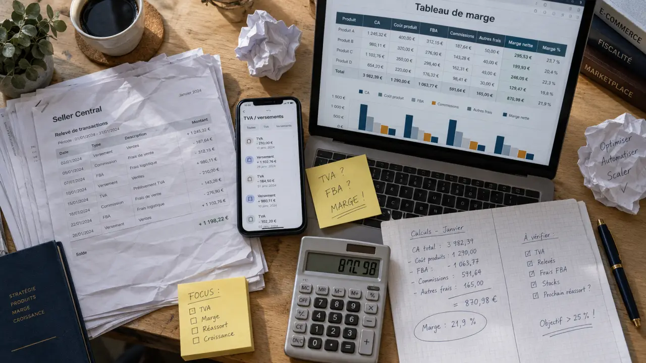 Expert comptable amazon : flux, TVA et marge Amazon sécurisés