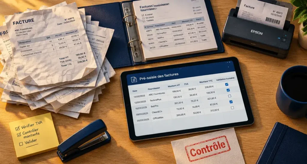 IA en cabinet comptable : automatiser la saisie sans déléguer le jugement 1 IA cabinet comptable : automatisation de saisie avec validation humaine