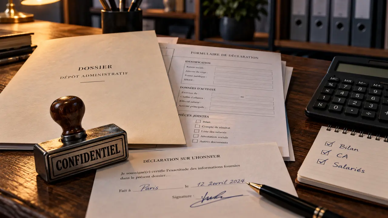 Confidentialité des comptes en micro-entreprise : 2 seuils sur 3 suffisent, mais pas sans déclaration 1 Seuil micro entreprise confidentialité : dossier “CONFIDENTIEL” sur bureau